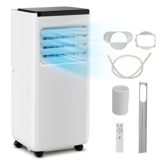 8000 BTU Portable Air Conditioner with Remote Control Cools up to 250 Sq.Ft