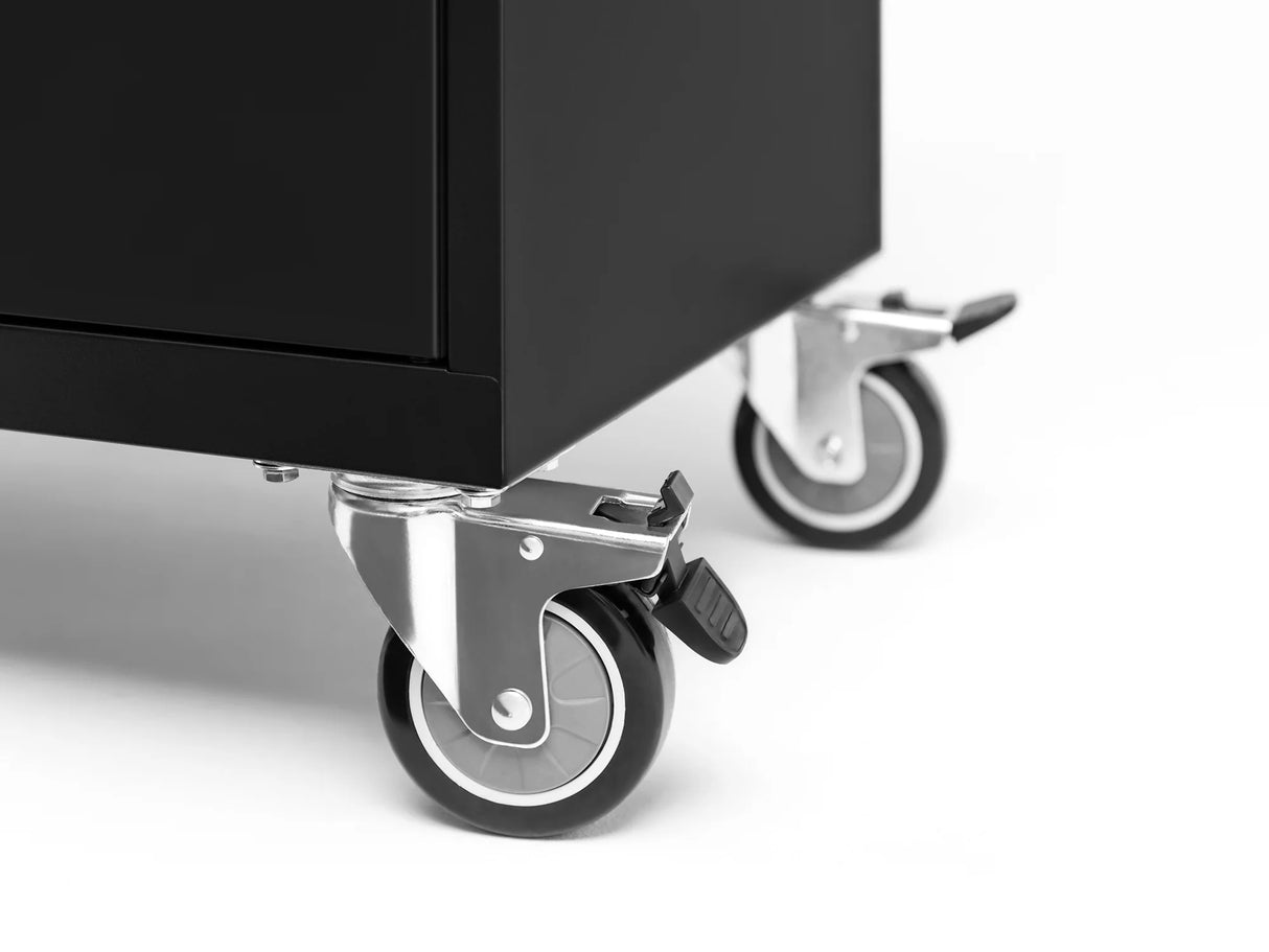 Bold Series 6 Piece Cabinet Set with Multi-Use Locker, Base Cabinet, Display Shelf, and Worktop