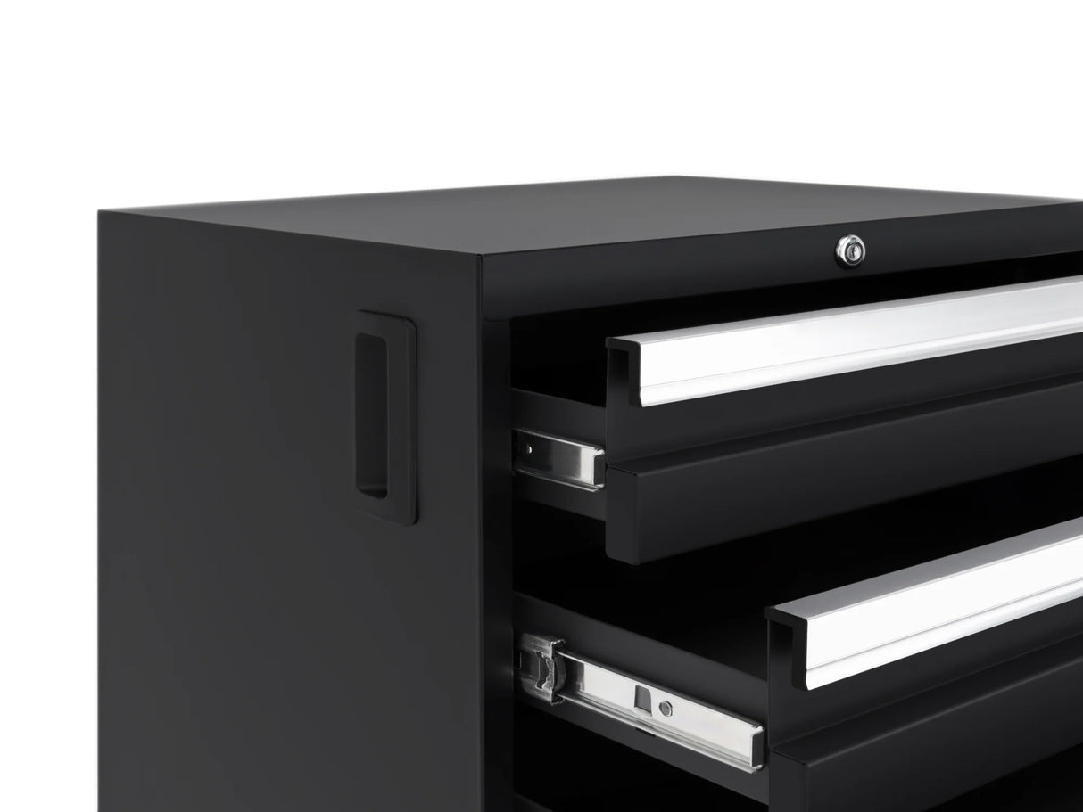 Bold Series 9 Piece Cabinet Set with 2 Base, Tool, Wall Cabinets and 30 In. Lockers