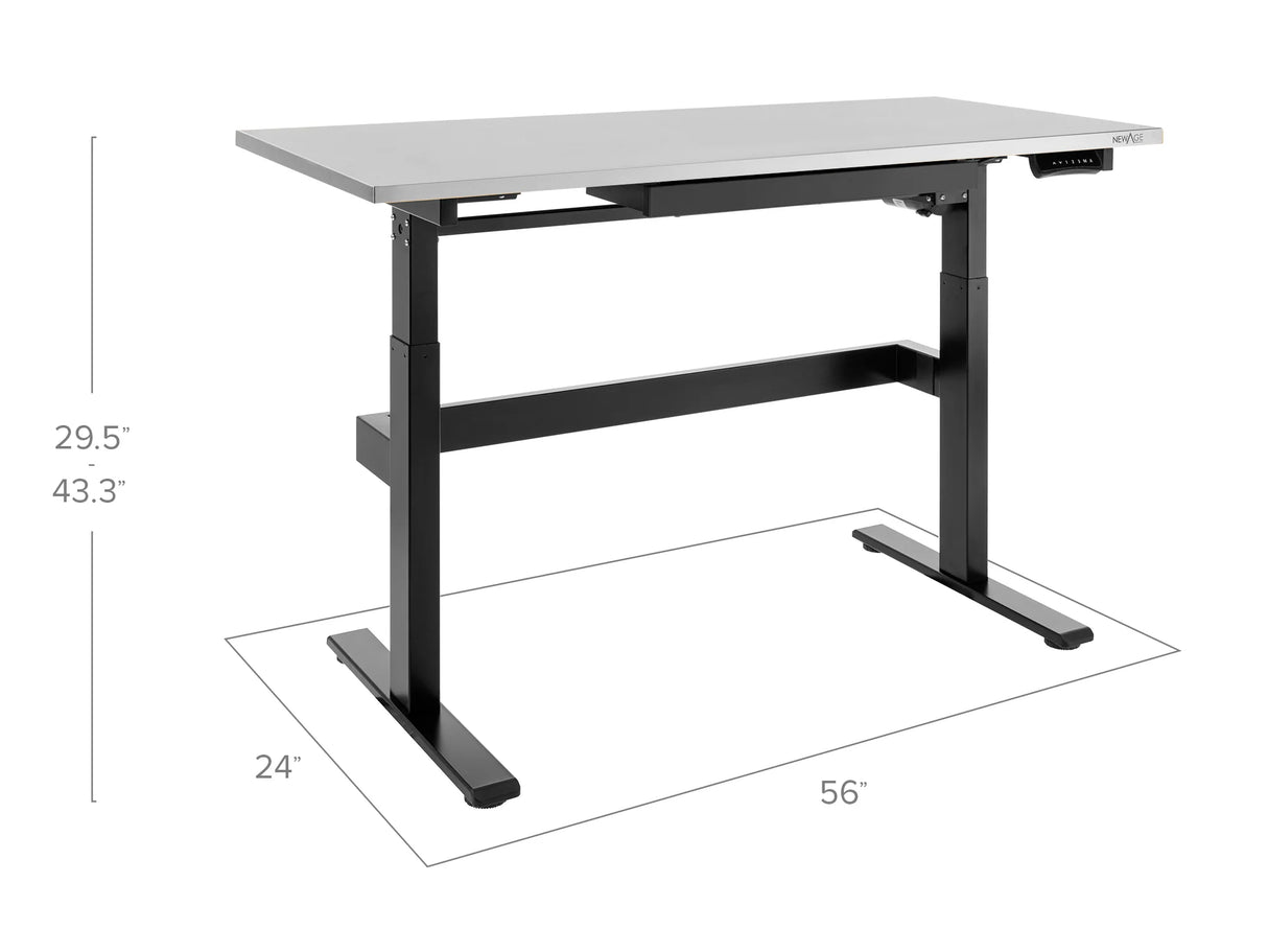 56 In. Electric Adjustable Height Worktable with Drawer
