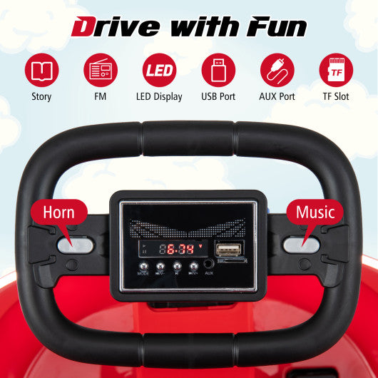 6V kids Ride-on Bumper Car with 360° Spinning and Dual Motors-Red