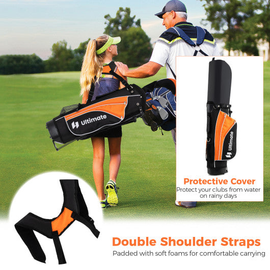 Complete Golf Club Set for Children Age 11-13-Orange