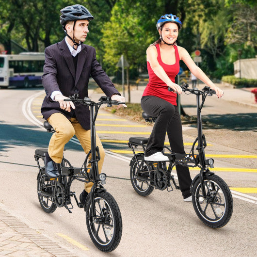 Folding Electric Bicycle with 500W Brushless Motor and Dual Disk Brakes