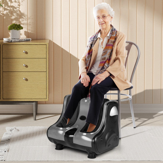 Foot and Calf Massager Shiatsu Foot Massager Machine with Tilt Base-Gray