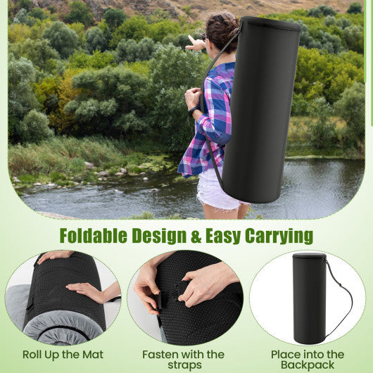 Indoor outdoor Sleeping mat with High density foam Cushion and Carrying Bag-Gary
