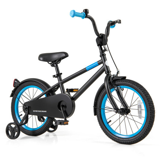 Kids Bike with Adjustable Handlebar and Saddle Black-16 inches