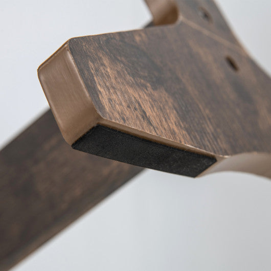 Lockable Jewelry Armoire Standing Cabinet with Lighted Full-Length Mirror-Rustic Brown