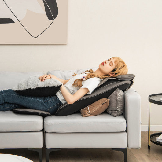 Massage Chair Pad with Heat and Vibration-Black