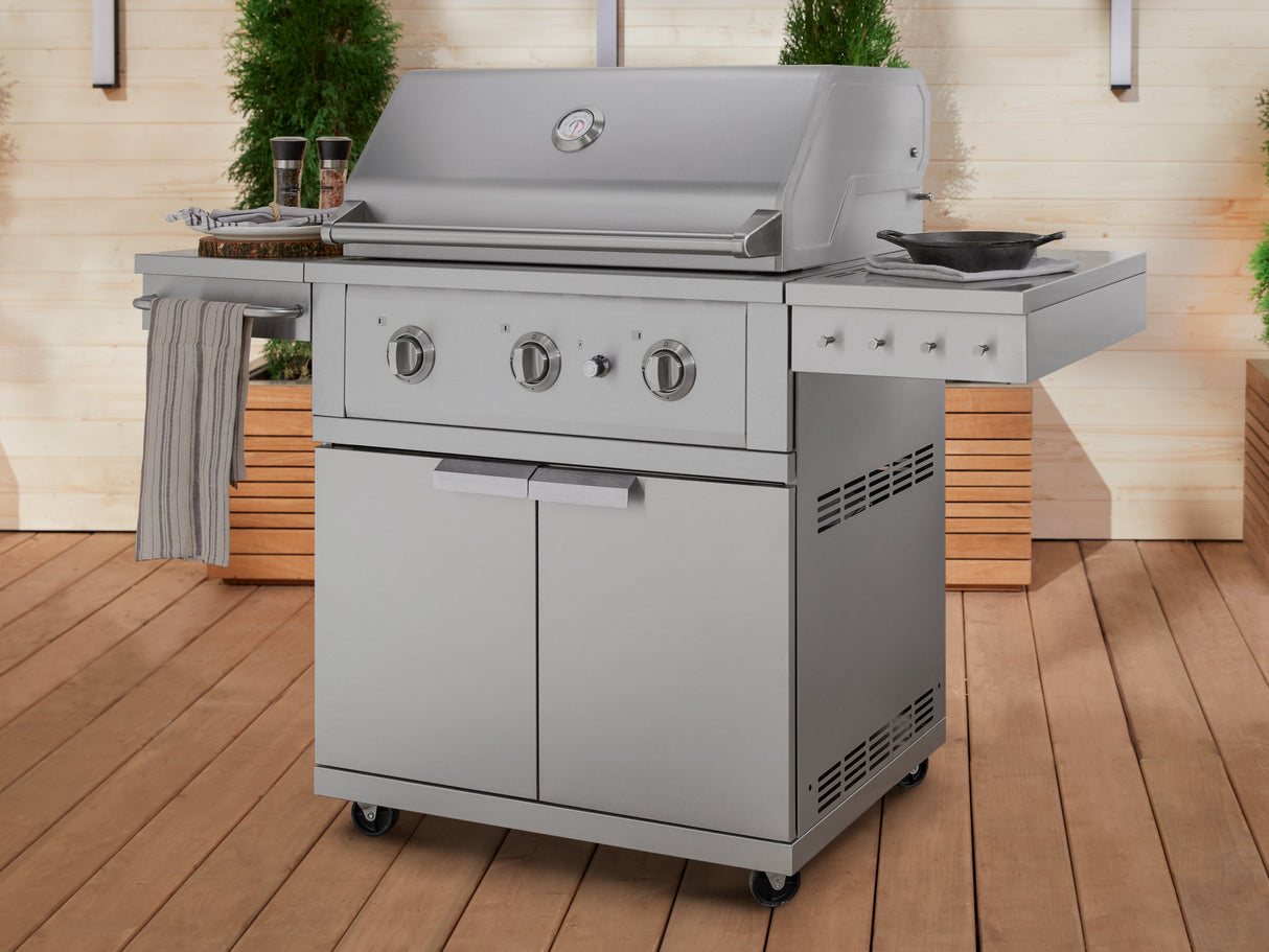 Outdoor Kitchen Grill Cart with Performance Grill