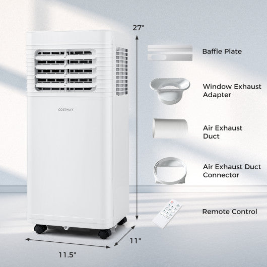 9000 BTU Portable Air Conditioner 3 in 1 AC Unit with Fan and Dehumidifier