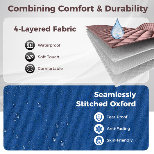 Portable Steam Sauna with 3L Steam Generator Remote Control Wood Foot Massager and Foldable Chair for Home-Coffee