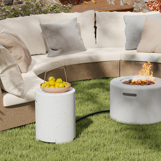 Propane Tank Cover Table with Side Handles and Protective Cover
