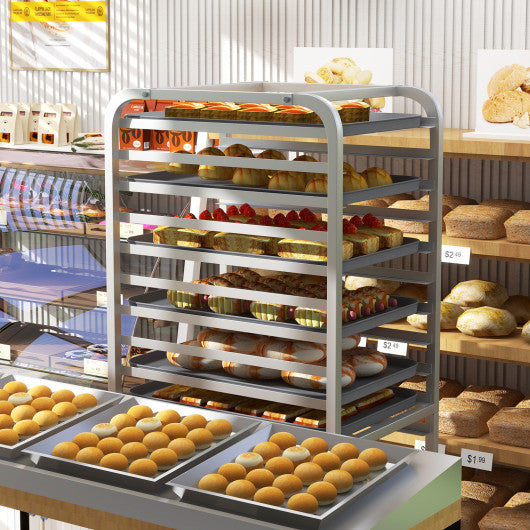 26 x 20 x 70 Inch 20 Sheet Aluminum Pan Rolling Bakery Rack