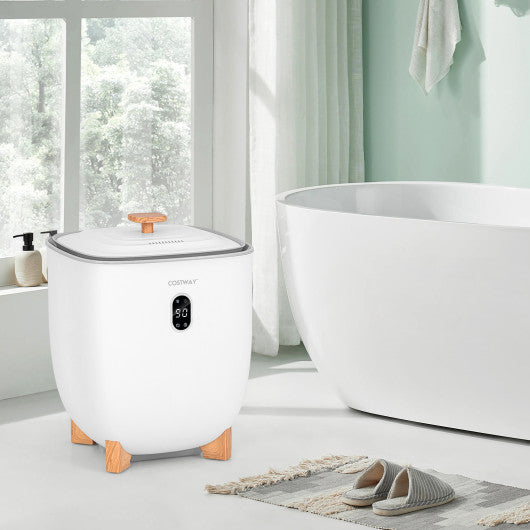 20L Towel Warmer Bucket with PTC Air Heater for Rapid and Even Heating-White