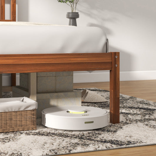 Twin/Full/Queen Size Wood Bed Frame with Headboard and Slat Support-Queen Size