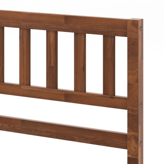 Twin/Full/Queen Size Wood Bed Frame with Headboard and Slat Support-Queen Size