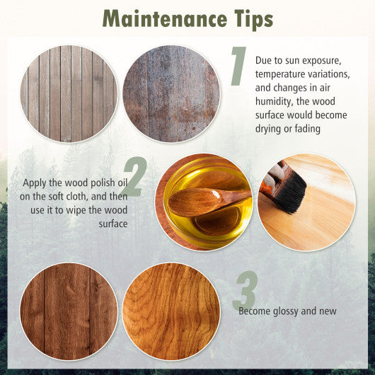 Wooden Raised Garden Bed with Privacy Screen