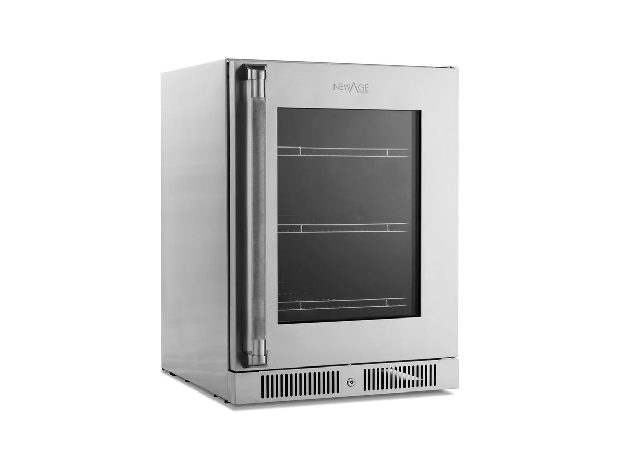 24 In. Under-Counter Fridge with Glass Door