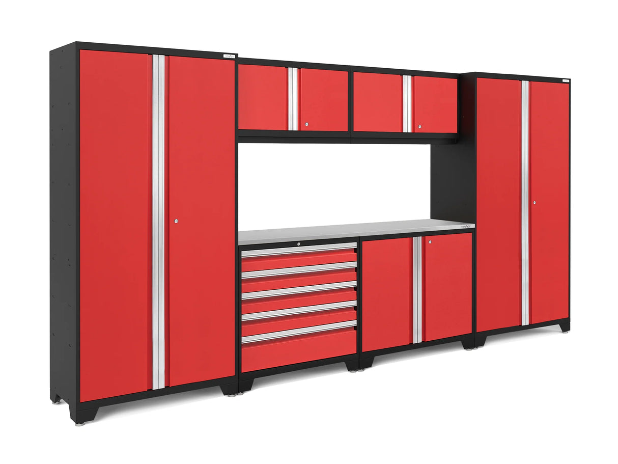 Bold Series Extra-Wide 7-Piece Cabinet Set