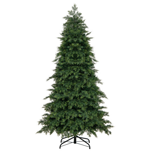 Artificial Christmas Tree Green Hinged Holiday Tree with 721/1019 Lush Branch Tips-6 ft