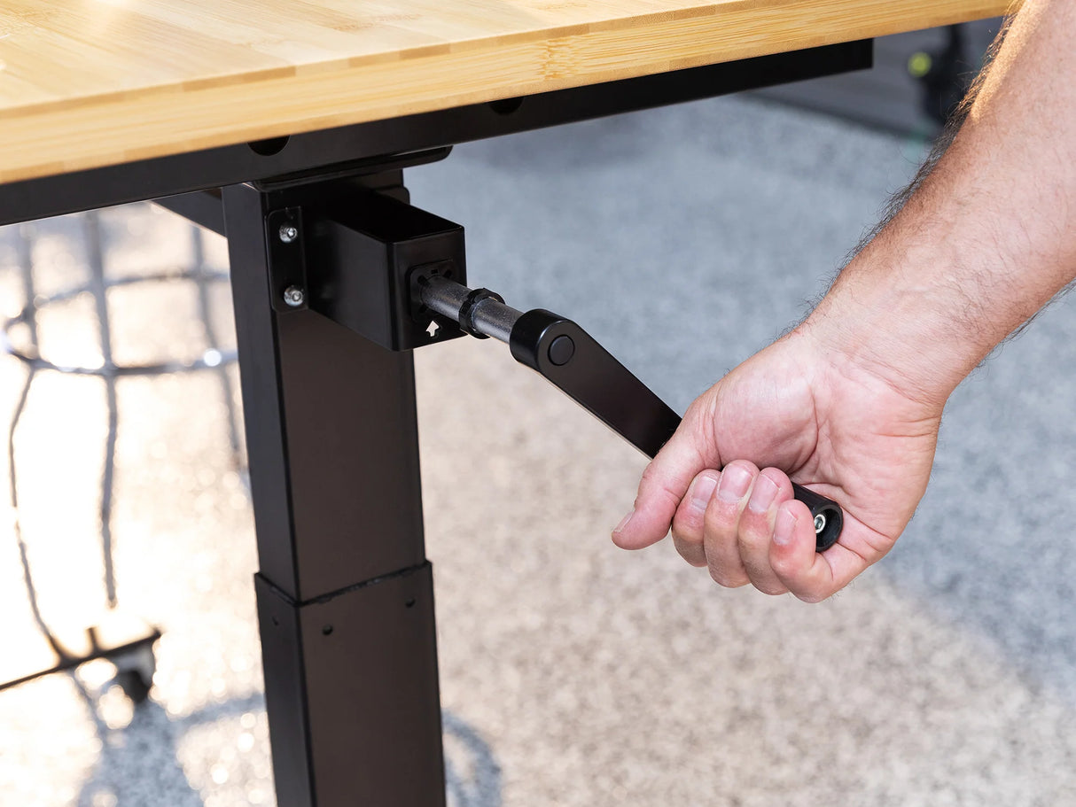 56 In. Manual Adjustable Height Worktable with Drawer