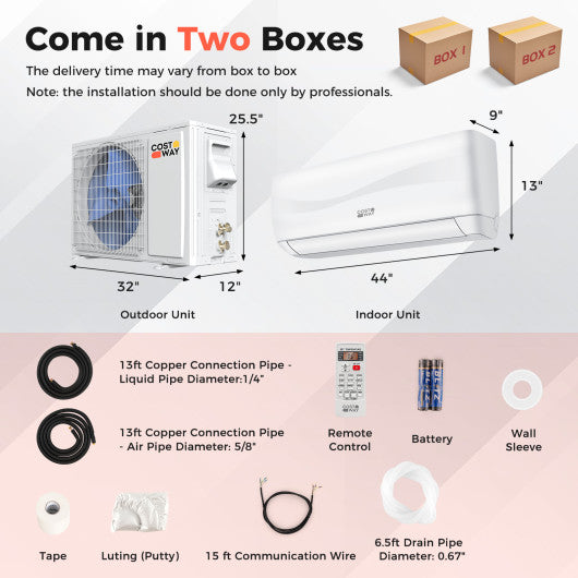 Blast Series 24000 BTU 18.5 SEER2 208-230V Ductless Mini Split Air Conditioner and Heater