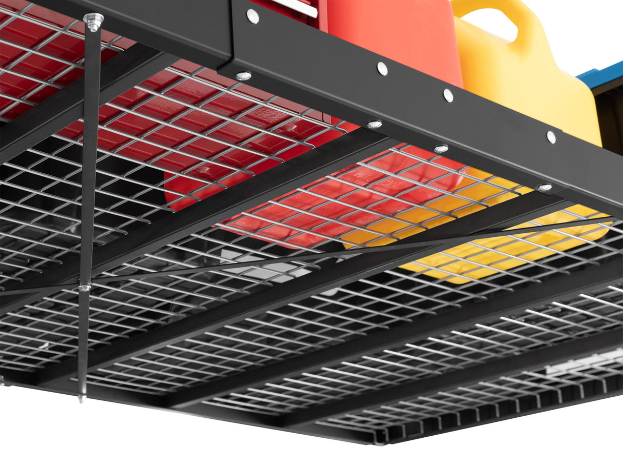 Versarac Pro 4 Ft. X 8 Ft. Height-Adjustable Overhead Rack in Black