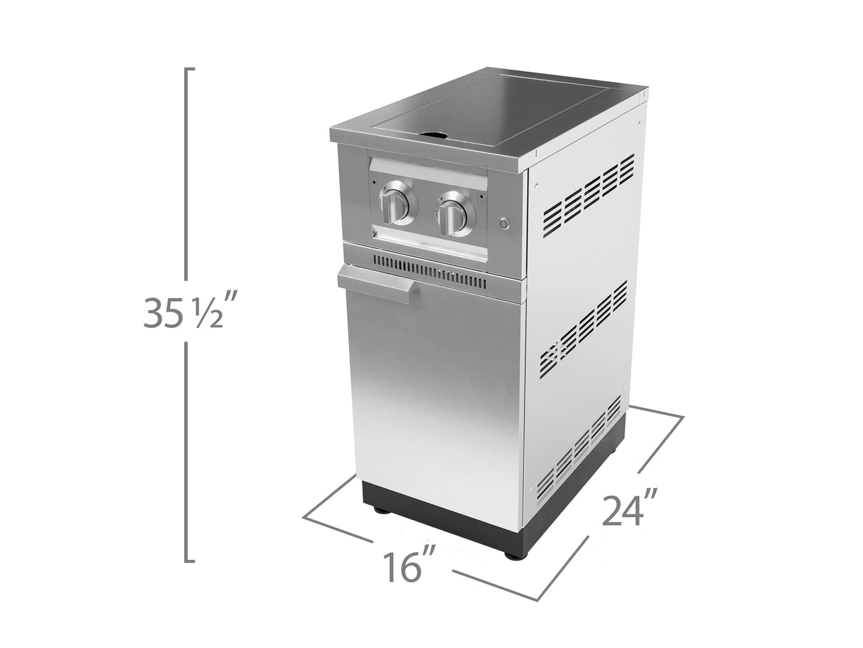Outdoor Kitchen Stainless Steel Platinum Dual Side Burner