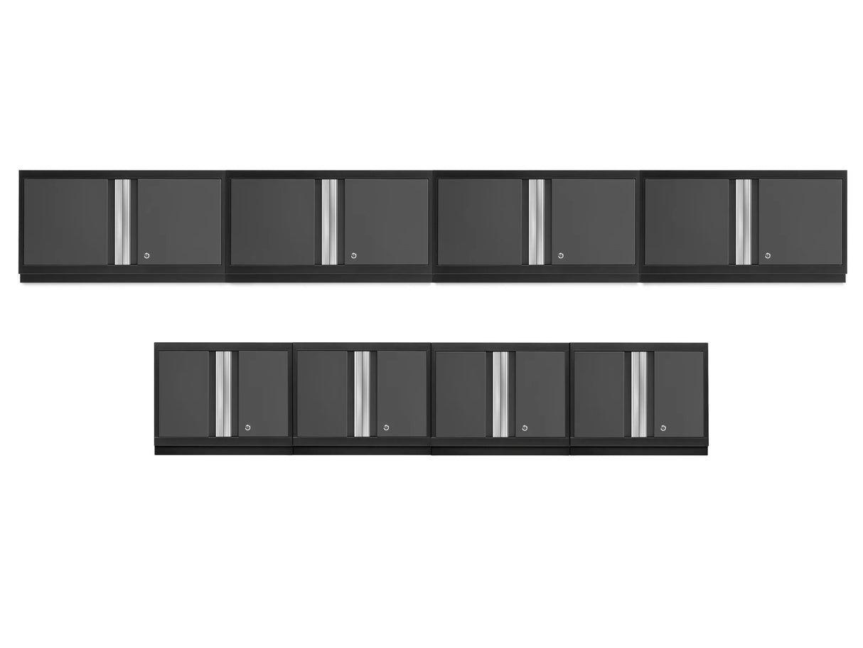 Bold Series 8 Piece Wall Cabinet Set