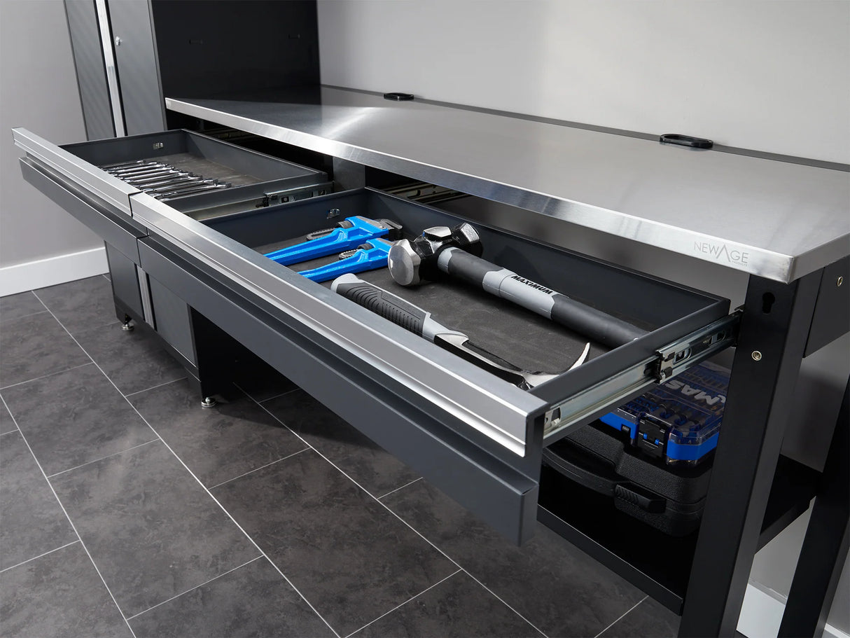 Bold Series 8 Piece Set with 30 in Locker, Wall Cabinet and Worktop