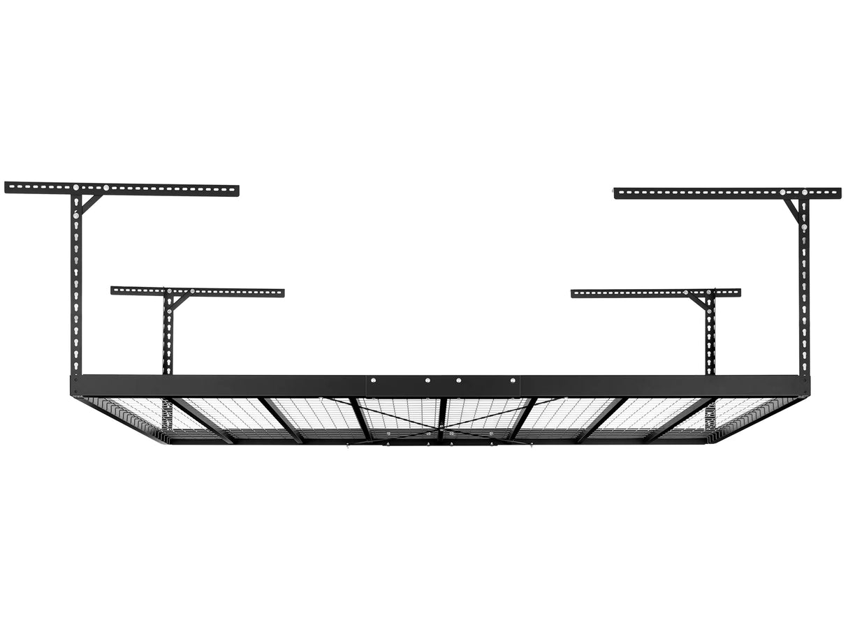 Versarac Pro 4 Ft. X 8 Ft. Height-Adjustable Overhead Rack in Black