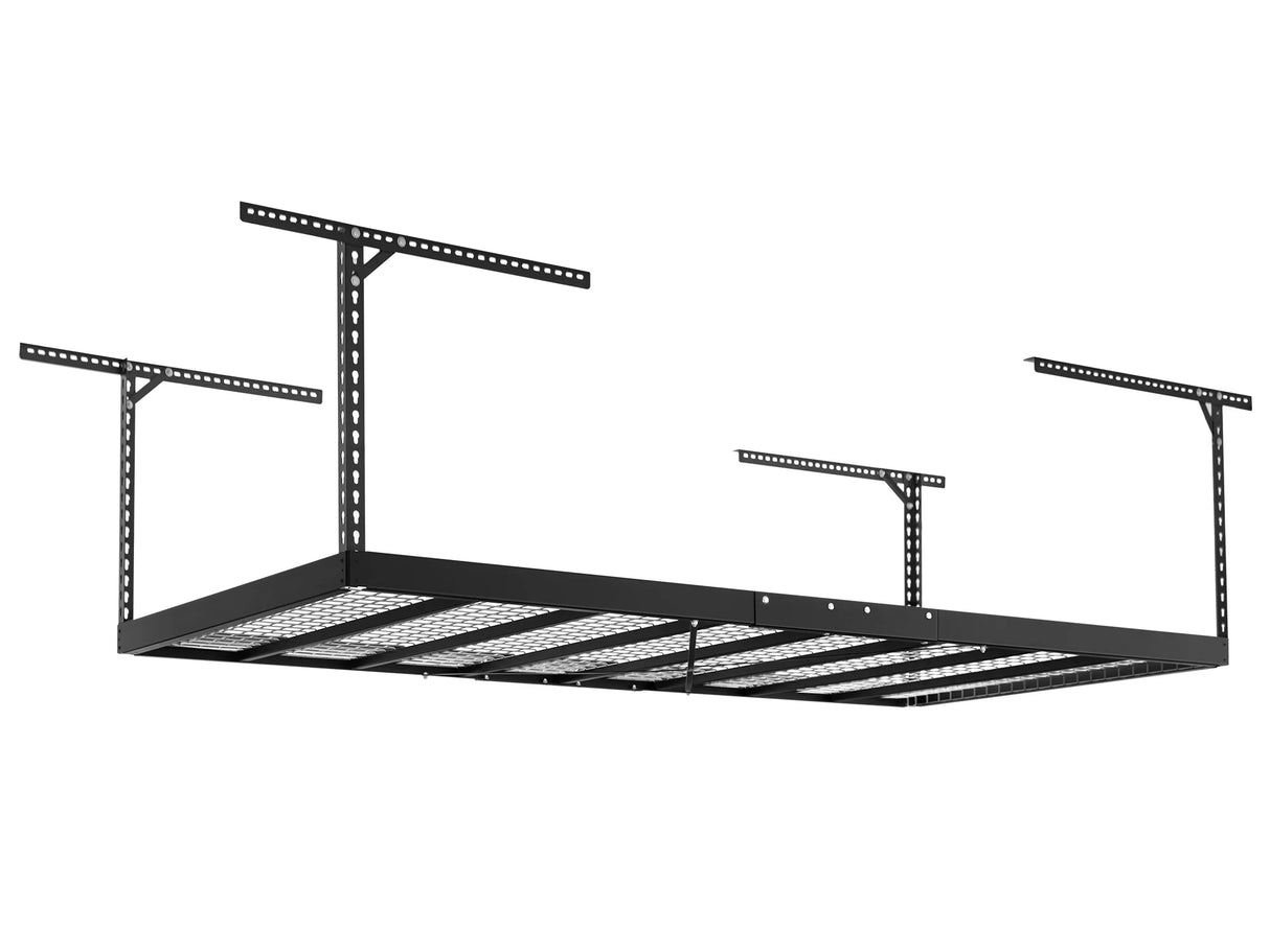 Versarac Pro 4 Ft. X 8 Ft. Height-Adjustable Overhead Rack in Black