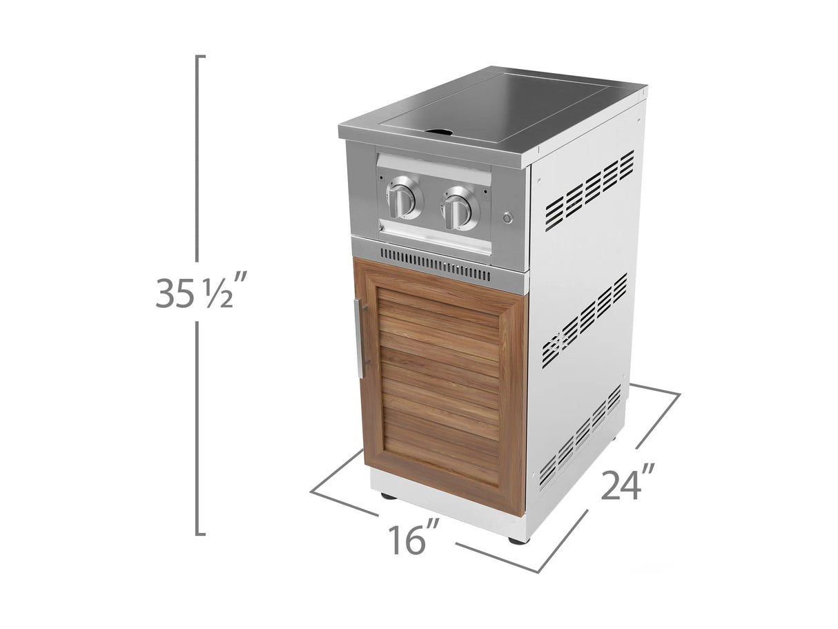 Outdoor Kitchen Stainless Steel Platinum Dual Side Burner