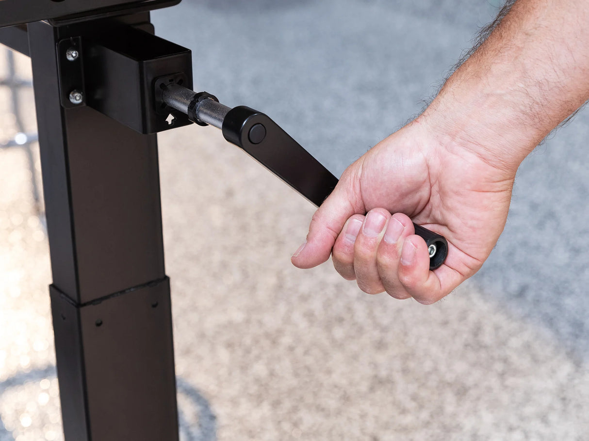 56 In. Manual Adjustable Height Worktable with Drawer