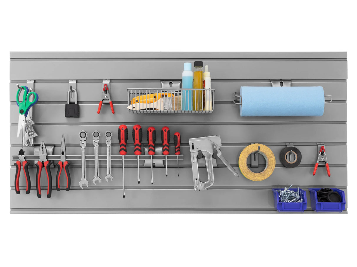 Steel Slatwall 12-Piece Accessory Kit