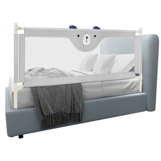 Vertical Lifting Baby Bedrail Guard with Double Safety Child Lock