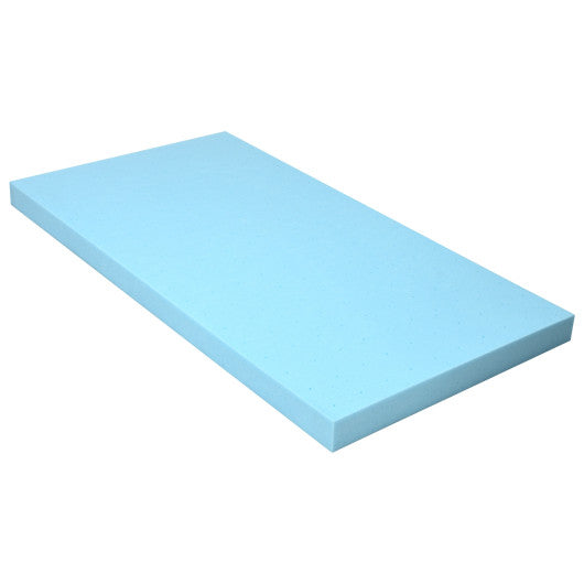 3 Inch Gel-Infused Cooling Bed Topper for All-Night Comfy-75 x 39 inch