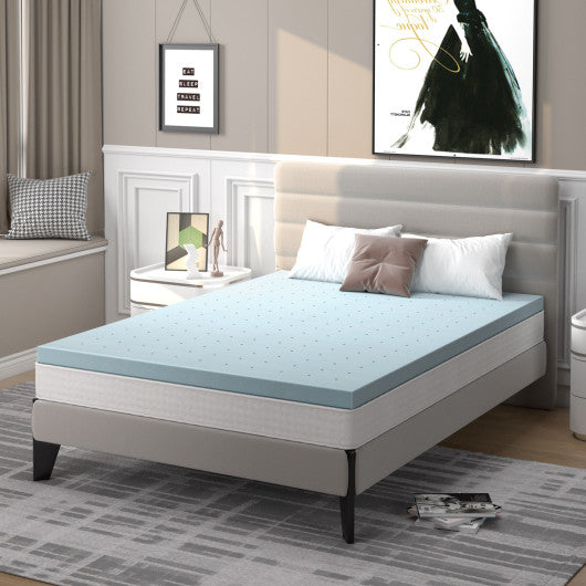 4 Inch Gel Injection Memory Foam Mattress Top Ventilated Mattress Double Bed-Full Size