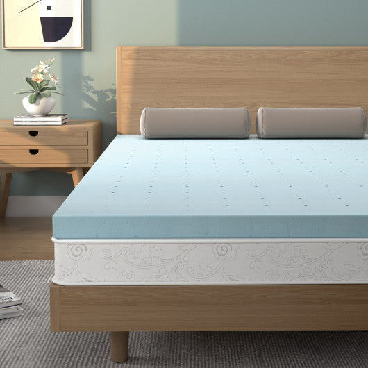 4 Inch Gel Injection Memory Foam Mattress Top Ventilated Mattress Double Bed-Full Size