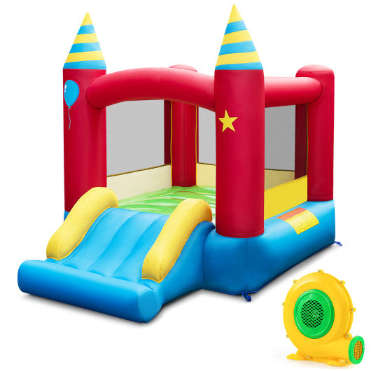 Inflatable Kids Bounce Castle with 480W Blower