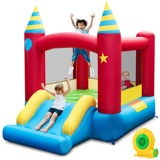 Inflatable Kids Bounce Castle with 480W Blower