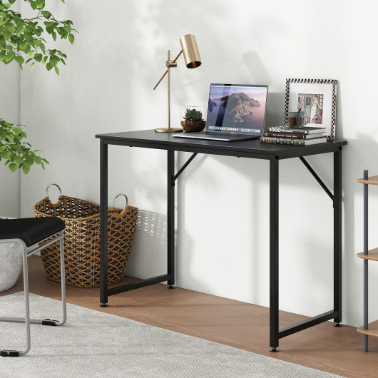 L Shaped Computer Desk and Writing Workstation for Home and Office-Black