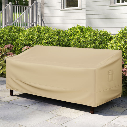 Patio Furniture Cover with Padded Handle and Click-Close Straps-77 x 43 x 30 inches