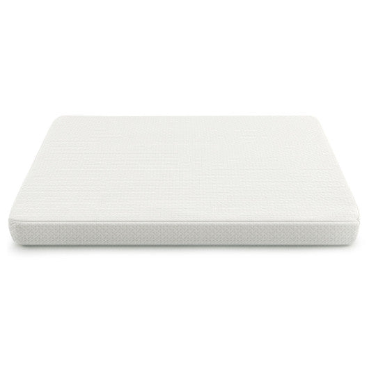 38 x 26 Inch Dual Sided Pack and Play Baby Mattress Pad with Removable Washable Cover-White