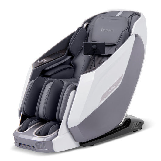 Zero Gravity SL Track Massage Recliner with Heater and Airbag Massage-White
