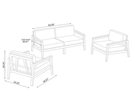 Lakeside 4 Seater Chat Set