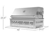 Outdoor Kitchen Stainless Steel Platinum Grill