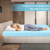 3 Inch Gel-Infused Cooling Bed Topper for All-Night Comfy-80 x 60 inch
