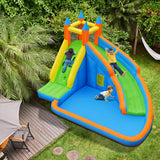 Inflatable Mighty Bounce House Jumper with Water Slide without Blower