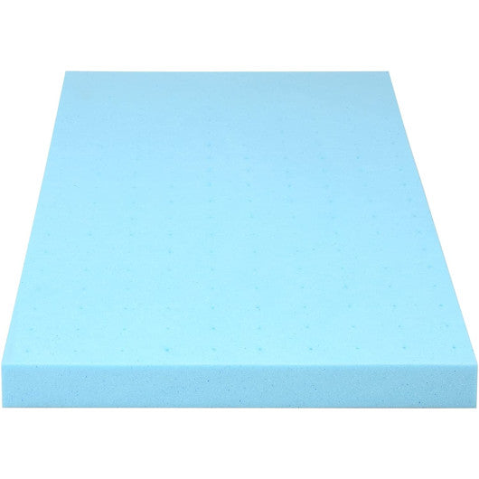 3 Inch Gel-Infused Cooling Bed Topper for All-Night Comfy-80 x 60 inch